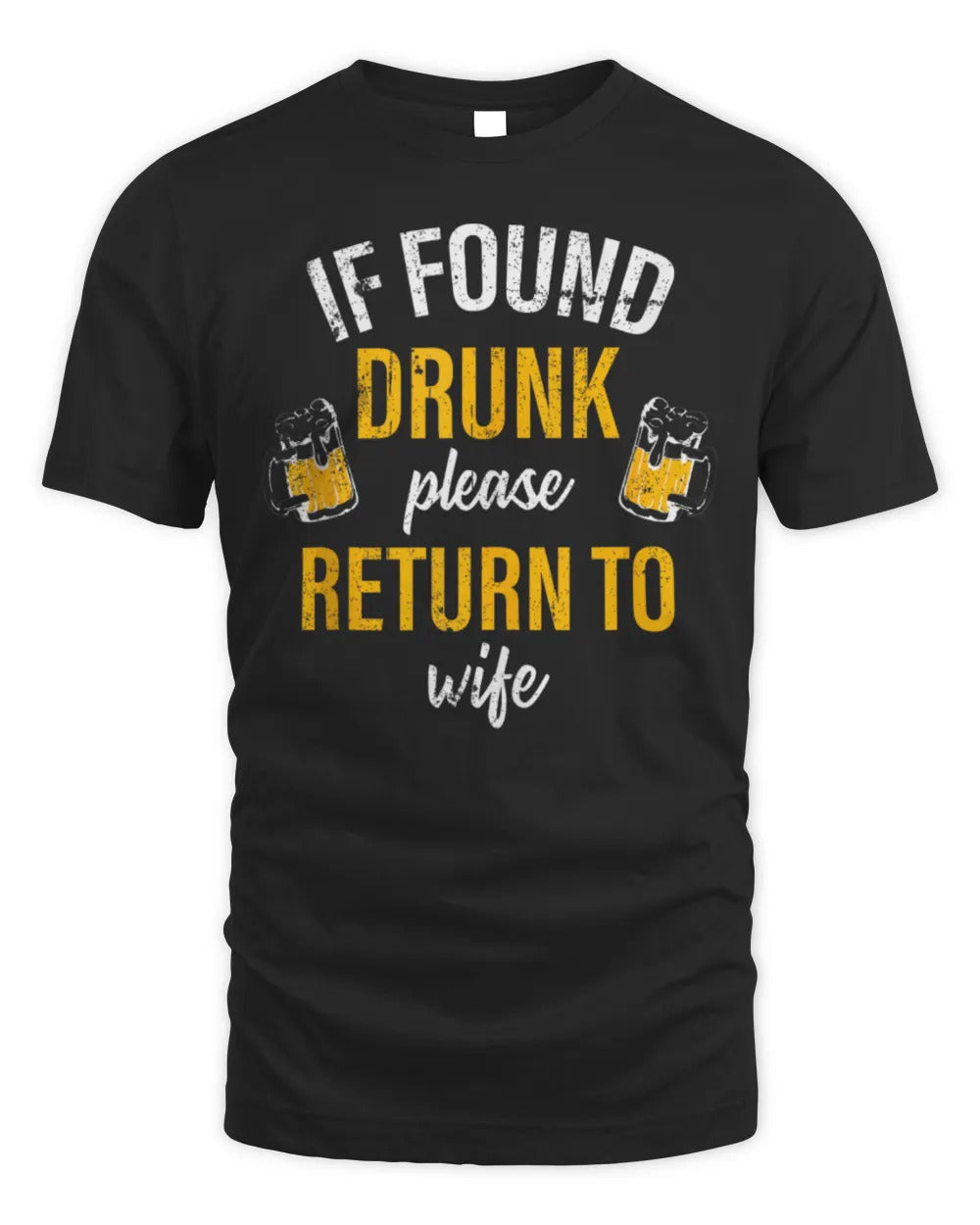 If Found Drunk Return To Wife Couples Matching Halloween T-Shirt
