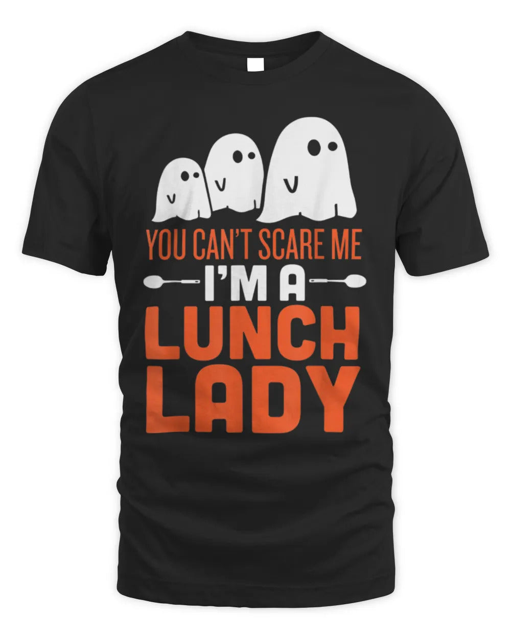 Lunch Lady Halloween Ghost T-Shirt