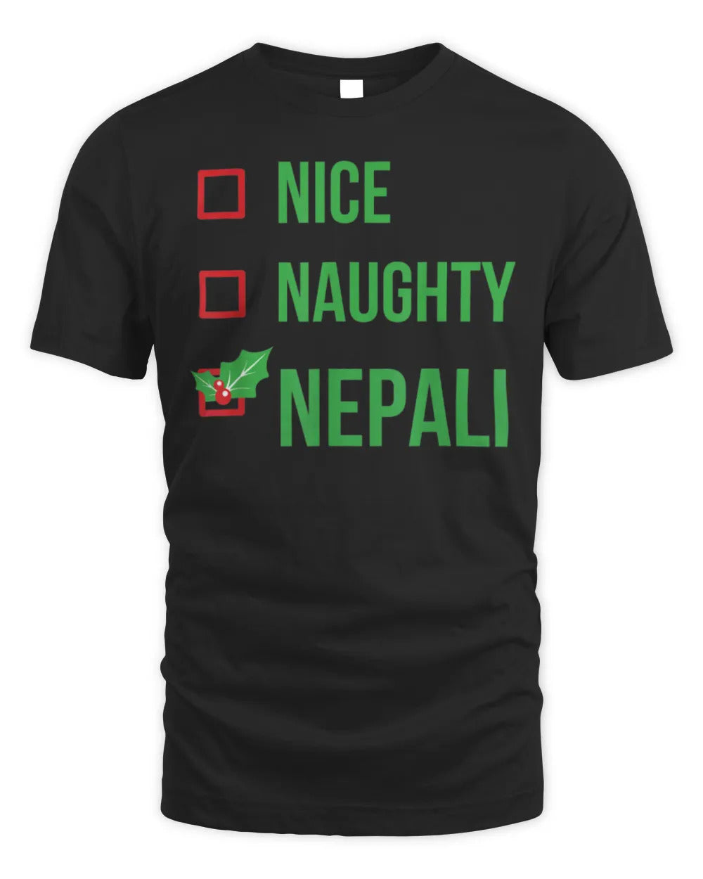 Nepali Funny Nepal Pajama Christmas Gift T-Shirt