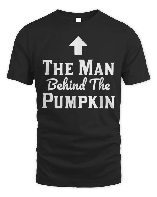 Expectant Dad Joke The Man Behind the Pumpkin Halloween T-Shirt