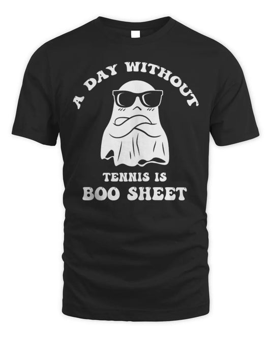 Funny Halloween A Day Without Tennis Is Boo Sheet III T-Shirt