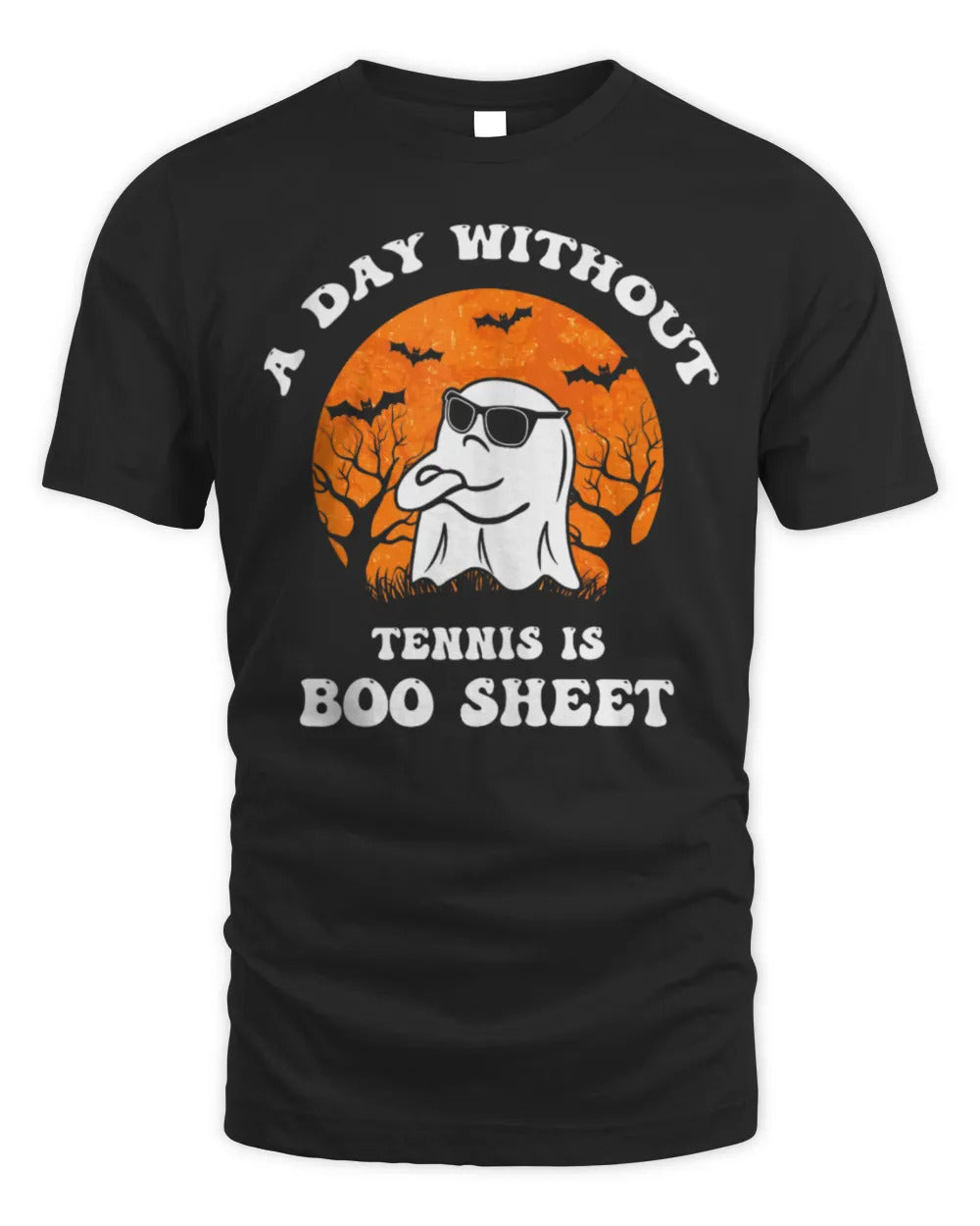 Funny Halloween A Day Without Tennis Is Boo Sheet II T-Shirt