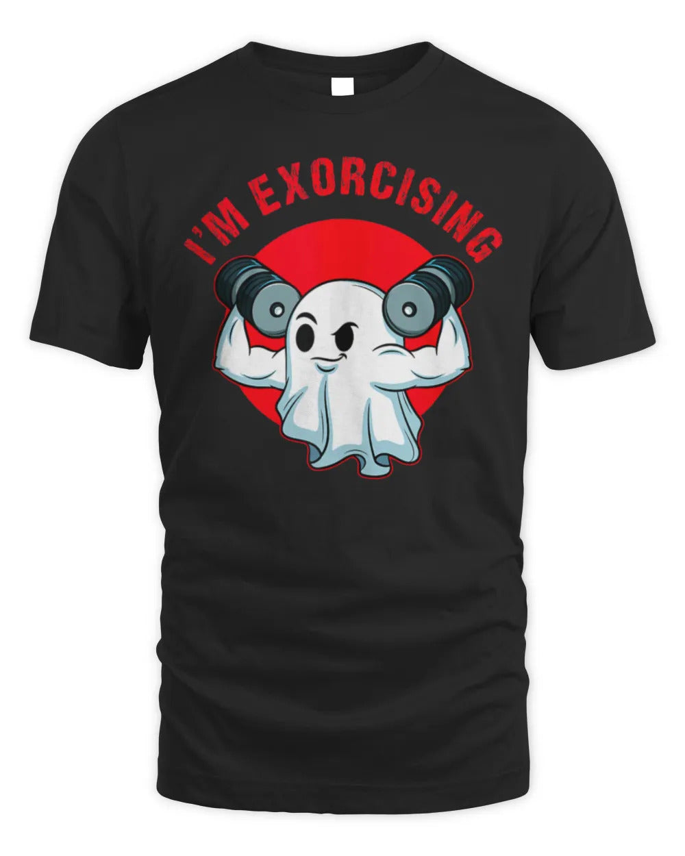 Halloween Ghost Gym Workout Funny Horror Boo T-Shirt