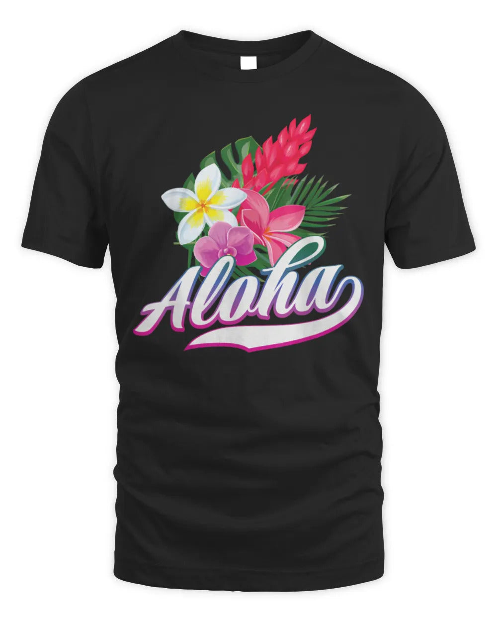 Hawaii Aloha Hawaiian Flowers Vacation Matching Beautiful T-Shirt