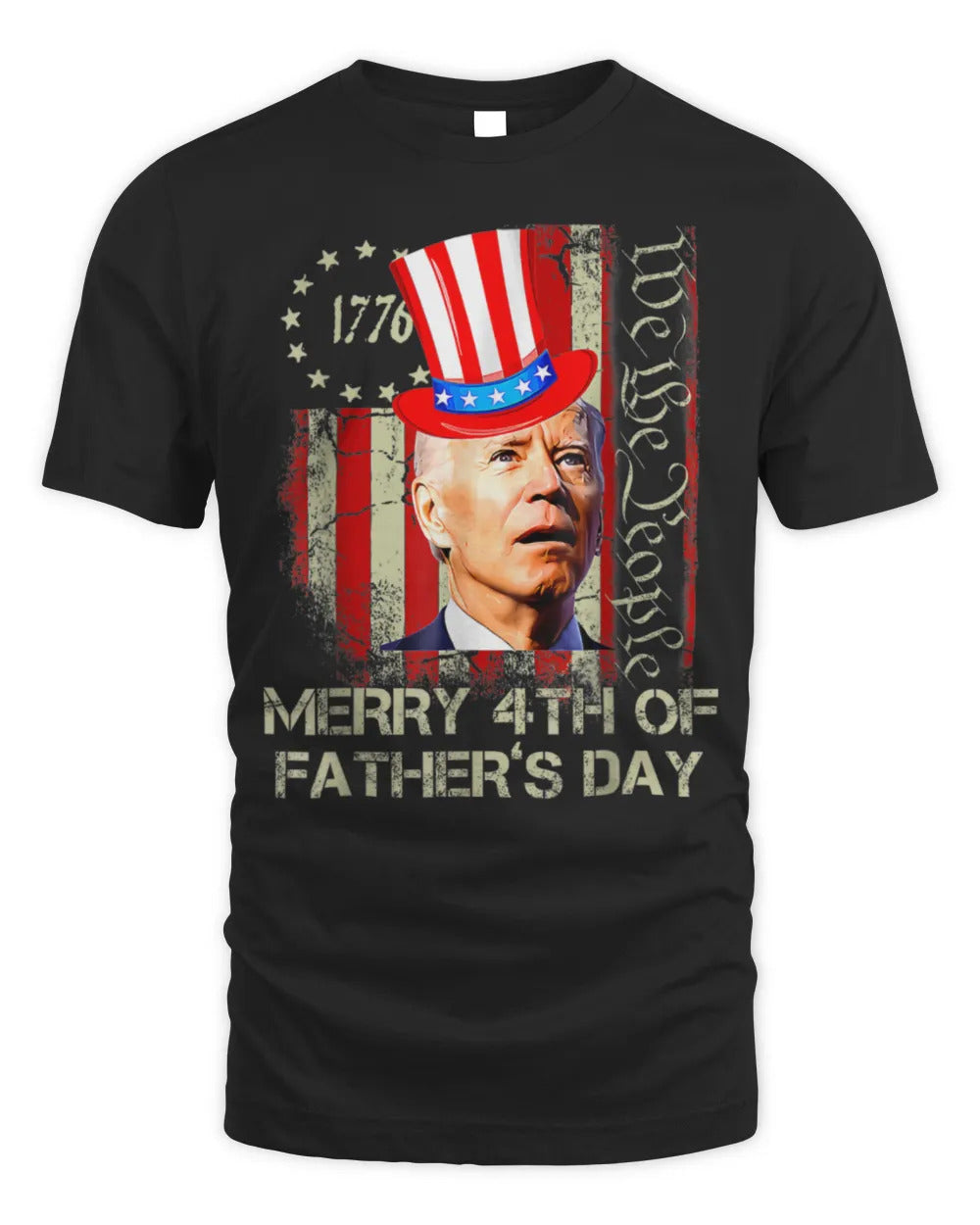 Joe Biden Confused Patriotic Merry Christmas For 4th Of July T-Shirt