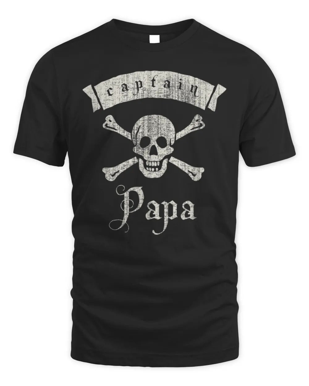 Mens Captain Papa Vintage Pirate T-shirt