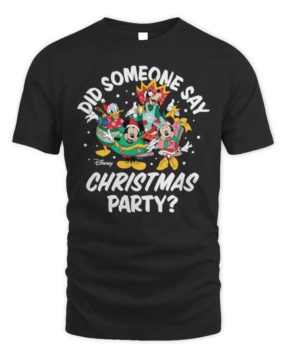 Mickey Minnie Donald Goofy Christmas Party T-Shirt
