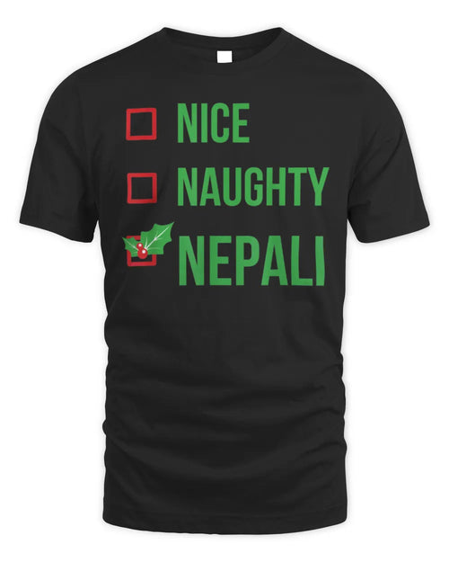 Nepali Funny Nepal Pajama Christmas Gift T-Shirt
