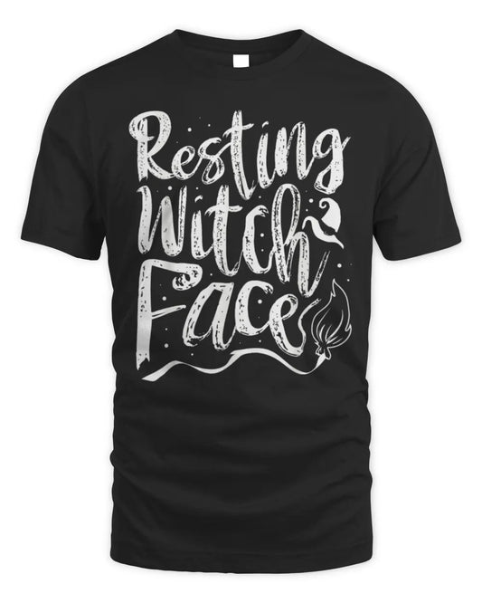 Resting witch face Halloween Fan Funny Halloween T-Shirt