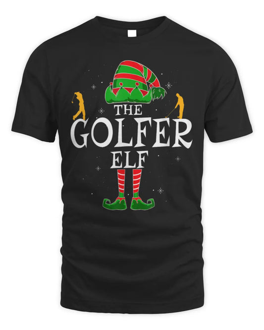 The Golfer Elf Group Matching Family Christmas Golf Funny T-Shirt