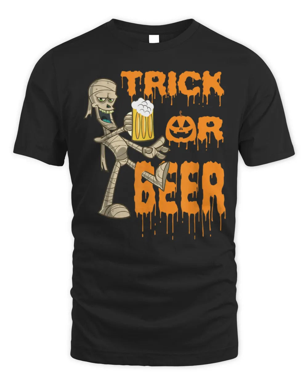 Trick or Beer Funny Halloween Themed T-Shirt